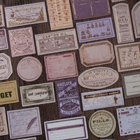 30pcs Retro Hot stamping Stickers package Diary Decoration labels Sticker Album Scrapbooking material Vintage collage Supplies