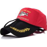 NEW Men Outdoor Fishing Cap Fishing Hat Baseball Golf Hunting Cap with Cartoon Fish Pattern
