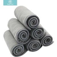 Happy Flute Hochwertige Babywindeln Bambuskohle-Einlage Windel-Einsatz für Stoffwindeln Waschbar 4 Schichten