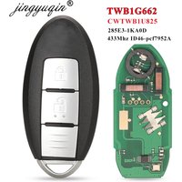 jingyuqin TWB1G662 433Mhz ID46 Smart Remote Car Key for Nissan Micra Juke Sentra Patrol Note Navara Tiida Frontier CWTWB1U825