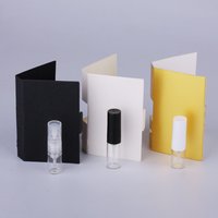 100pcs/Lot 1ml 2ml 3ml Spray Bottle Refillable Perfume Bottle with Paper Card For Gift Sample Perfume Bottle Package