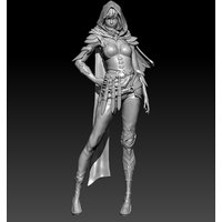 1/24 75mm 1/18 100mm Resin Model Female Assassin Figurine Unpainted No Color RW-479