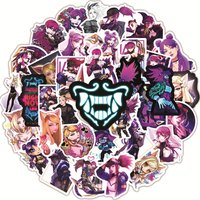 AliExpress 10/30/50PCS Game LOL KDA Stickers Laptop DIY Guitar Luggage Skateboard Phone Bike PVC Waterproof Graffiti Sticker Decals Kid Toy