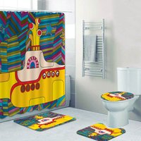 Nette Beetle Rock Cartoon Muster Dusche Vorhang Bad Vorhang Set Submarine Bad Vorhänge Kinder Wc Matten Teppiche Wohnkultur