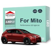 10Pcs LED Interior Light Bulb Kit For Alfa Romeo Mito 955 2008-2015 2016 2017 2018 Canbus Dome Trunk Indoor Lamp Car Accessories