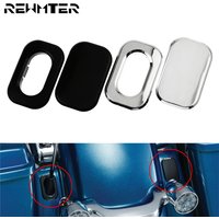 Motorcycle Antenna Hole Accent Filler Trim Cover ABS Black/Chrome For Harley Touring Street Glide 2006-2023 Road Glide 2010-2023