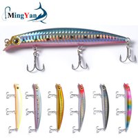 1pcs Popper Fishing Lure 12cm 15g Minnow Wobblers Isca Artificial Hard Bait 3D Eyes Treble Hook Floating Crankbait Pesca Tackle