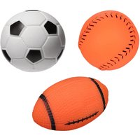 Football Baseball Rugby Toys For Small Dogs Bite Resistant TPU Ball Pets Toy For Small Dogs Outdoor Dog Training Accessories