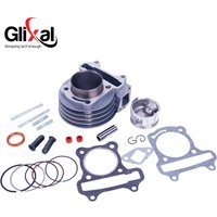 Glixal GY6 72cc 80cc Chinese Scooter 47mm Big Bore Cylinder kit Rebuild Kit with Piston Kit 139QMB 139QMA Moped ATV Engine