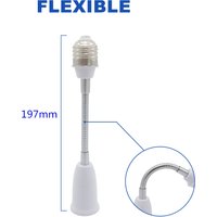 E27 Portable Lamp Socket Adapter Flame Retardant For LED Bulb 65mm 95mm Lamp Holder Extender Lamp Base Converter E27-E27