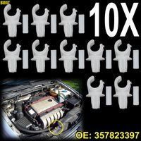10pcs For SEAT Altea Leon Ibiza Cordoba Toledo Inca Hood Bonnet Rod Prop Support Fastener Clip Retainer Clamp 357823397 Holder