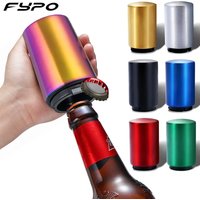 Automatic Beer Bottle Opener,Magnetic Stainless Steel Beverage Bottles Wine Openers Jar Opener Kitchen Gadgets Bar Supplies