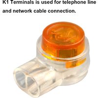 K1 K2 Terminals Rj45 Wire Connector Crimp Cable Connection Waterproof Wiring Ethernet Lan Cable Telephone Line Cord Terminals