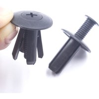 30Pcs 100Pcs Black Plastic Rivet Push in 8mm Hole Trim Panel Retaining Car Expansion Clip Universal