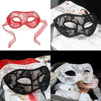 Women Sexy Lace Masquerade Mask Party Prom Ball Lace Mask Back Straps Tie Half Face Mask For Halloween Mardi Gras Party Hot Sale