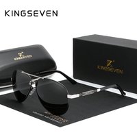KINGSEVEN NEW Fashion Men's Aluminum Sunglasses Polarized Fishing Driving Sun glasses Brand Men UV400 Photochromism Lens Male