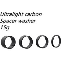 4 pcs carbon fiber bicycle carbon spacer 28.6mm headset parts cycling Washer Bike Bicycle Headset Stem Spacers Super light 15g