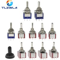 100PCS Toggle Switch SPDT DPDT Rocker Switch MTS 5A 6A 125V Self-Reset Switch 3A 250 AC 3 6PIN ON-ON ON-OFF-ON Starting Switch