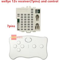 Wellye 12V Children Electric Car Parts 2.4G 7 Pins Bluetooth Receiver Kid's Toys Motorcycle Wireless Accessories for BeRica