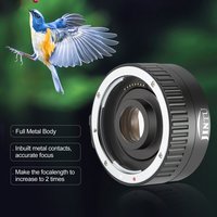 JINTU AF & MF C-AF 2X Teleconverter Lens for Canon EOS EF 200mm 300mm 400mm 500mm 600mm 70-200mm 1000mm Lens