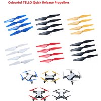 4pcs Colourful TELLO Propeller Quick Release Propellers for DJI TELLO EDU Mini Drone Props Replacement Lightweight Prop Blade