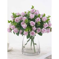 1/3pcs Artificial Flowers Vase Home RoomDecor Outdoor Yard Garden Eucalyptus Leaves Fake Plants Wedding Party Silk Roses Bouquet