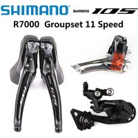 AliExpress Shimano SHIMANO 105 R7000 Groupset 2x11 Speed R7000 Derailleurs Road Bicycle ST+FD+RD Dual-Control Lever Front Rear Derailleur SS GS