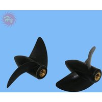 1 PC DIY RC Boat Paddle With Screw Thread Nylon Boat Prop 2 Blade M4 Boat Propellers Copper Core For RC Boat CW CCW