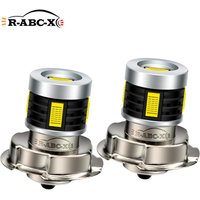 RUIANDSION Powerful 2Pcs P26S LED Bulb Motorcycle Moped Scooter Headlight 5CSP 10-30V 12V 24V 6000K 2000Lm High Power 18W Lamps