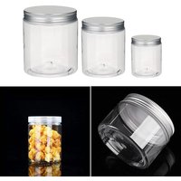 Clear Plastic Jar And Lids Empty Jar Vanity Box Containers Candy Box Travel Bottle 30ml 50ml 60ml 80ml 100ml 120ml 250ml 500ml