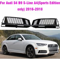 Car Front Bumper Fog Light Grilles Grill Cover For Audi A4 B9 S-Line 2016 2017 2018 8W0807681F Car Accessories