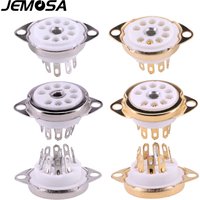 9pin Ceramic tube sockets GZC9-C B9A Valve Tube Base for 12AX7 ECC83 6922 ECC88 EL84 ECC82 12AU7 Vaccum Tube Amplifier Hifi