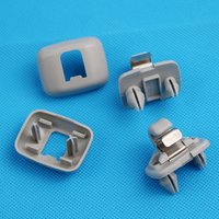 8VD857562 8VD857563 Gray Plastic Sun Visor Clip Hook Holder OEM For Audi A1 A3 A4 B6 B7 A5 Q3 Q5 2012 2013 2014 2015 2016 2017