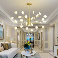 Post Moderne zweig kronleuchter spaltung gold kronleuchter beleuchtung italienischen design lampe Wohnzimmer Esszimmer Schlafzimmer glas ball licht