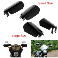 Pair Motorcycle Black Shade Hand Guard Coffin Cut Handguards For Harley Sportster XL Dyna Baggers Wind Falling Protection Cover