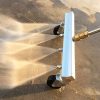 Pressure Washer Water Broom,Undercarriage Cleaner, Under Car Washer Sweep Driveway, Sidewalk, Deck, 4000 PSI Car Body Chassis
