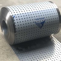 1meters length Non rusting stainless steel 304 perforated metal backing plate sheet roll for roof balcony kitchen
