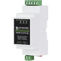 WaveshareIndustrial serial server, RS485 to RJ45 Ethernet, TCP/IP to serial, rail-mount support, with POE function(optional)