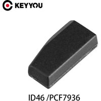 KEYYOU Car Key Transponder Chip ID46 Blank Not Coded Key For Honda Hyundai Kia Mitsubishi Nissan Citroen Peugeot PCF7936 Chip