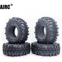 4 pièces 1.9 pouces 110mm roue de pneu sur chenilles avec jante de roue à billes solide pour 1/10 Axial Trax Trx4 Rc4wd D90 D110 Tf2 voiture Rc