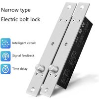 12V Narrow Lock Body 5 Wire Electric Bolt Lock Access Control Time Adjustment Power-Down Unlocking For Narrow Door Frame
