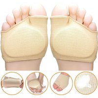 Silicone Gel Insoles for Shoes Metatarsal Forefoot Insert Pad for Women Men Foot Cushion Pads For Hallux Valgus Corrector Socks