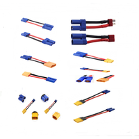 2 Pcs EC5 Male Female Plug to Deans EC3 XT60 XT60H XT90 XT90H Adapter Wire Cable With 12awg 4cm Silicone Wire for RC Battery ESC