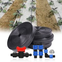 20-60M 16mm 0.2mm Thickness Drip Irrigation Tape 5/8'' Space 15/20/30cm Soaker Greenhouse Farm Watering Hose Patch Tape Hose