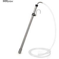 Stainless Steel Beer Siphon With 1M Hose, Siphon Racking Cane Kit,Beer Transfer Tools With Hook For Wine Bucket Carboy Washable