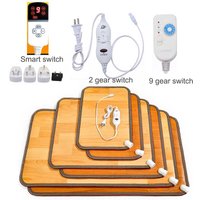 220V Winter Heating Foot Mat Office home Electric Heating Pad Warm Feet HeaterThermarpet Leather Household Floor Electric Heater