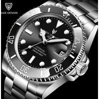 LIGE-Montre existent Mécanique pour Homme, Horloge à Tourbillon, Mode Militaire, Acier Inoxydable 100 Iko, Étanche, 2025