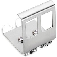 RJ45 1port 2ports 3ports DIN Rail Keystone Jack Holder Plate Metal Mounting Frame For 35mm DIN-Rail Electrical Distribution Box