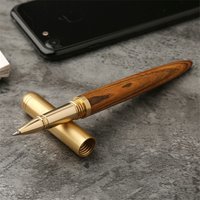 High Quality Black Luxury Wood Ballpoint Pen Business Gifts Ball Pen Writing Office School Supplies Stationery 03665