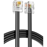 Quality 1m 2m 4C telephone line RJ11 6P4C connector phone cable pure Copper wire for PBX analog digital phone Customizable 1-50m